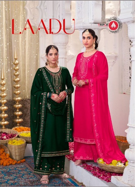 Triple Aaa Laadu Jam Cotton Dress Material Collection
