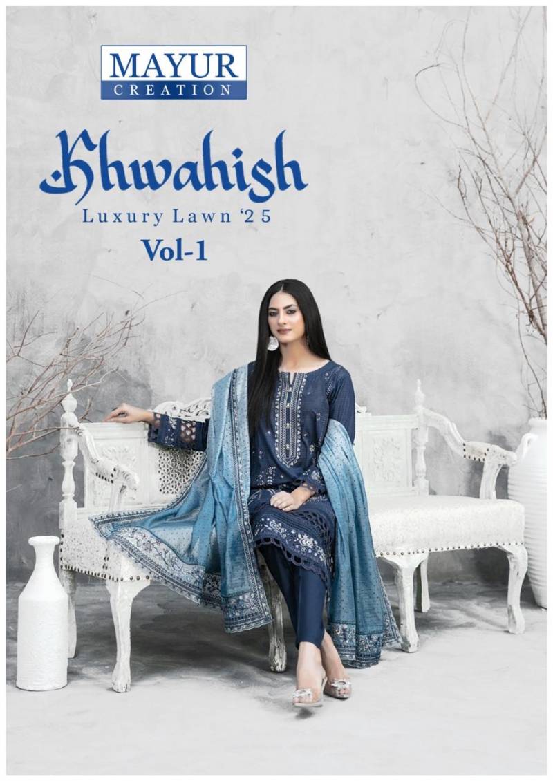 Mayur Khwahish Vol 1 Lawn Cotton Dress Material Collection