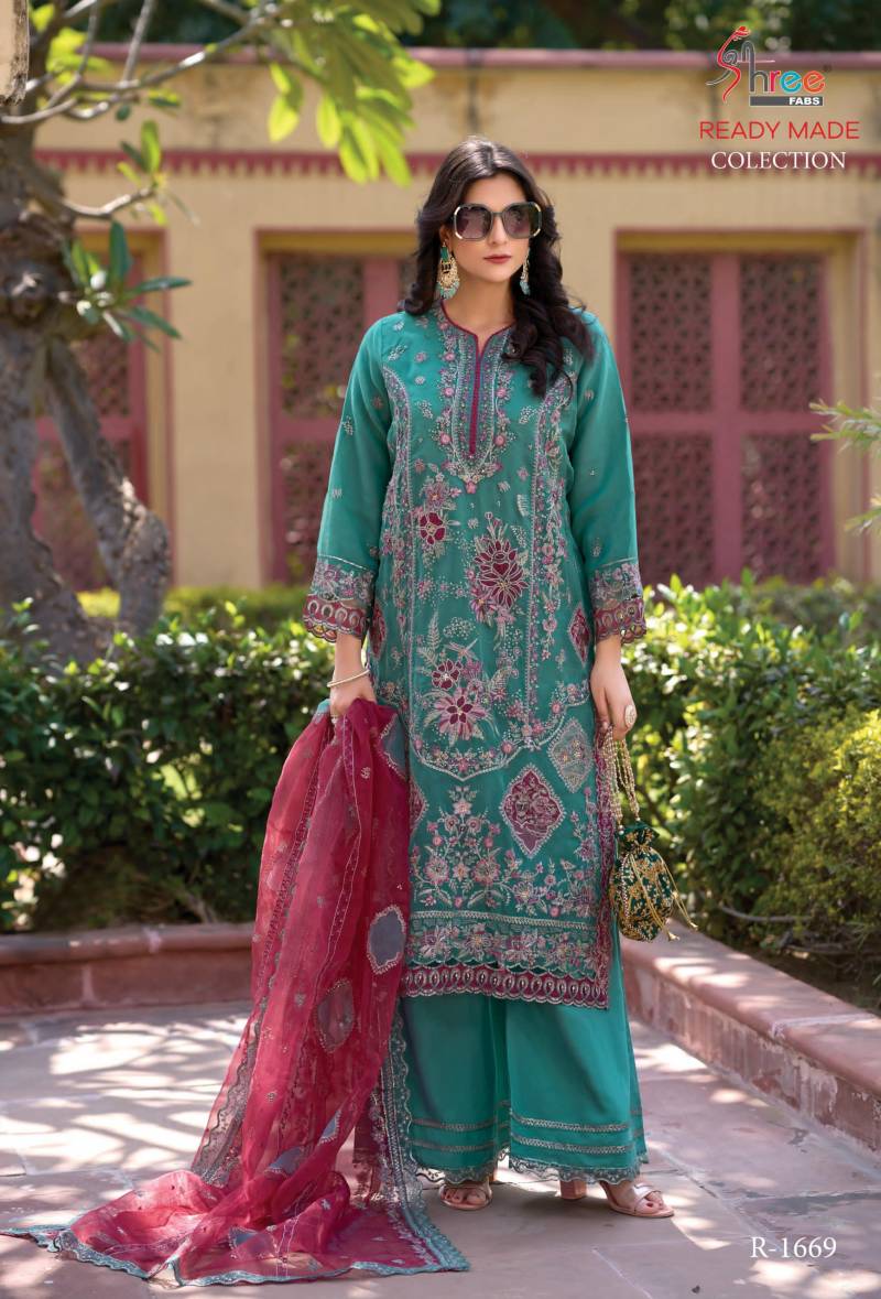 Shree R 1669 Designer Ready Made Pakistani Salwar Suits