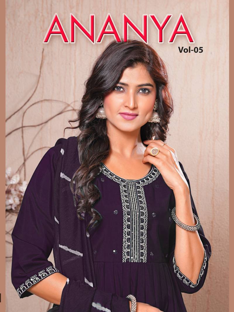 Dee Pee Ananya Vol 5 Festive Wear Kurti Bottom With Dupatta