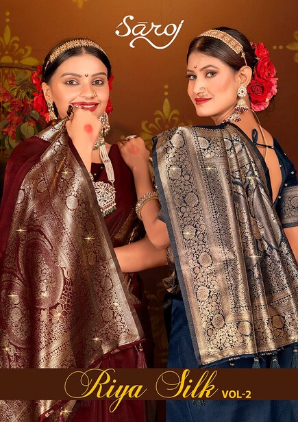 Saroj Riya Silk Vol 2 Festive Wear Silk Saree Collection