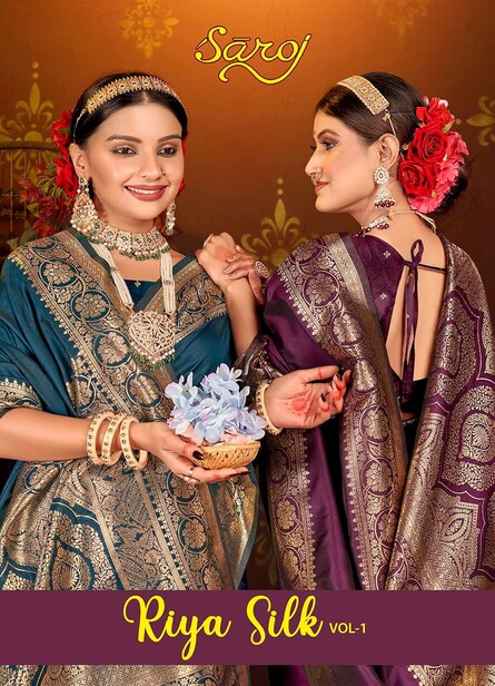 Saroj Riya Silk Vol 1 Wedding Wear Silk Saree Collection