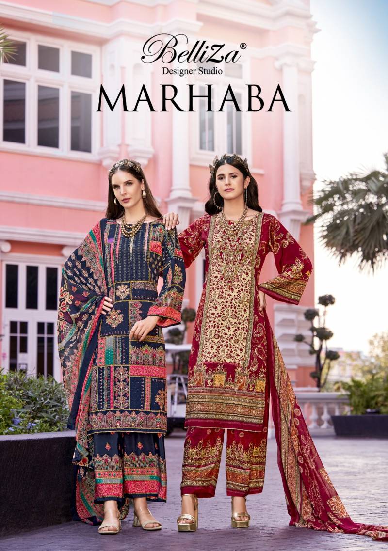 Belliza Marhaba Designer Dress Material Collection
