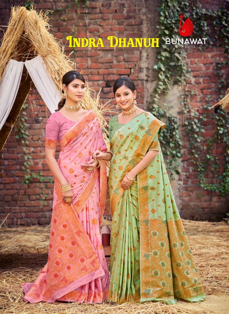 Bunawat Indra Dhanush Traditional Silk Sarees Collection