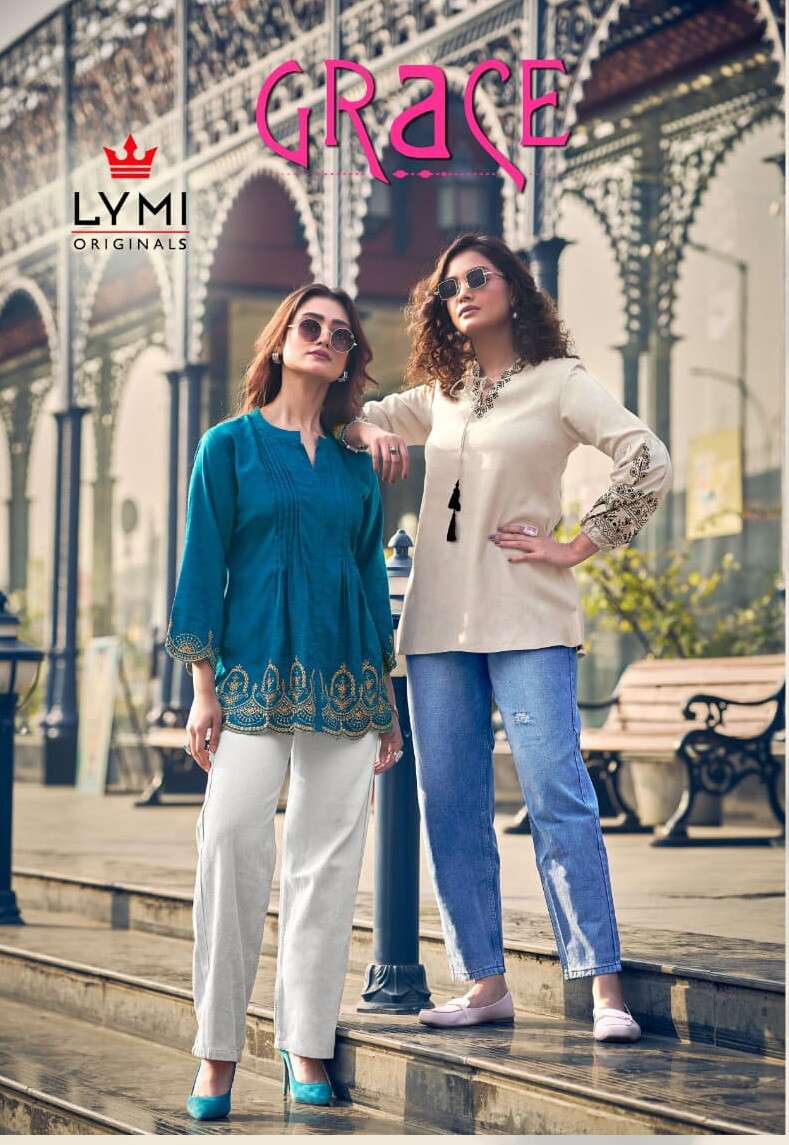 Lymi Grace Viscose Fancy Ladies Top Collection