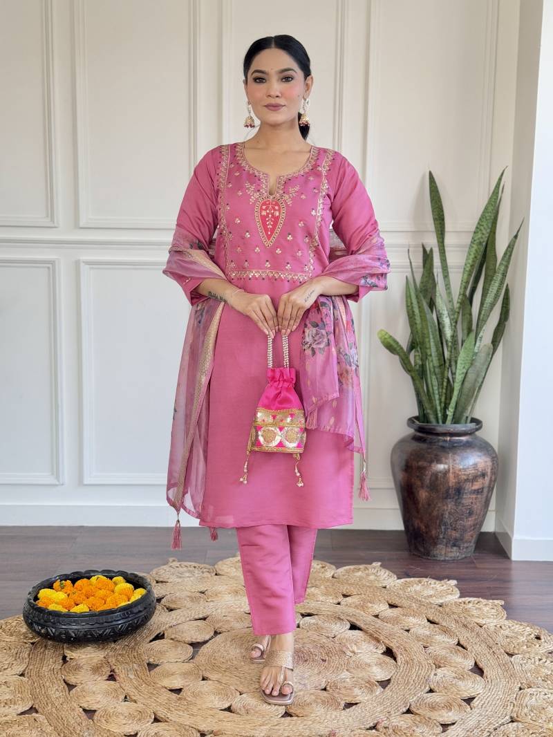 Dhubhakti 1 Gajri Viscose Kurti Bottom With Dupatta
