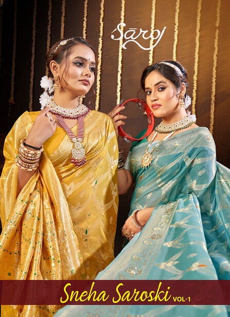 Saroj Sneha Saroski Vol 1 Linen Cotton Saree Collection