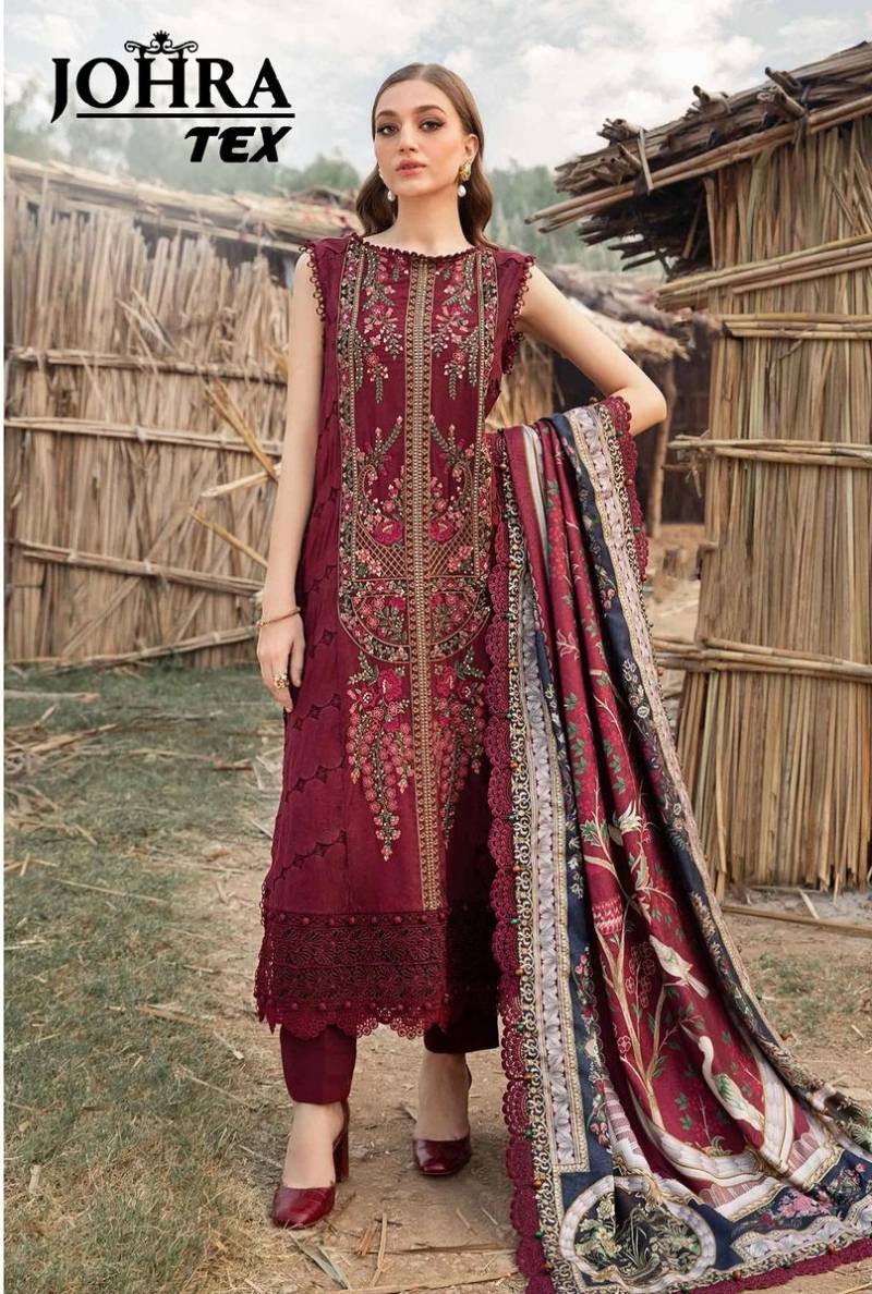 Johra Tex 165 Embroidered Pakistani Salwar Kameez Collection