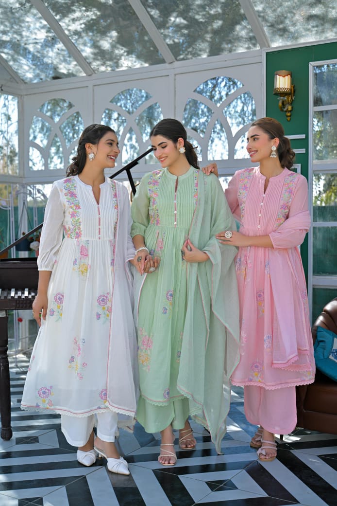 Tanyaa P 105 Cotton Kurti Bottom With Dupatta