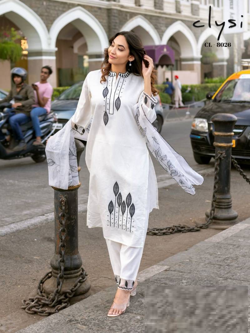 Clysi 8025 And 8026 Designer Kurti Bottom With Dupatta Collection