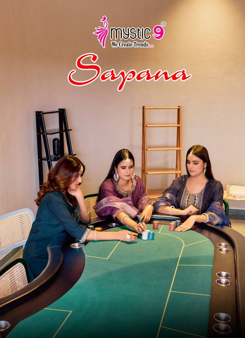 Mystic 9 Sapana Vol 1 Silk Kurti Bottom With Dupatta