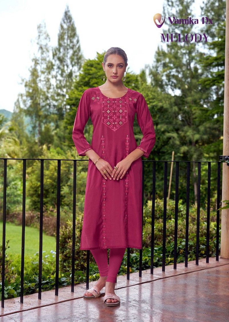 Vamika Nx Melody Pv Designer Kurti With Bottom Collection