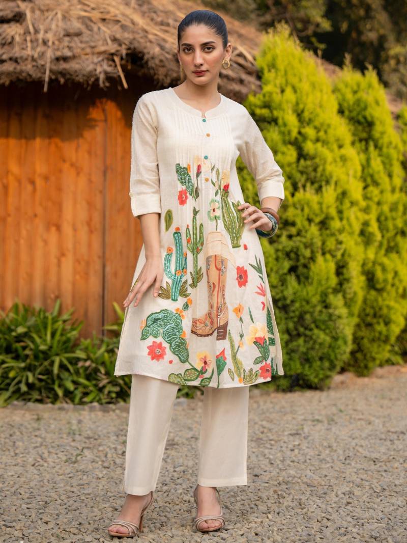 Indo Era 2558 Printed Cotton Kurti With Bottom Collection