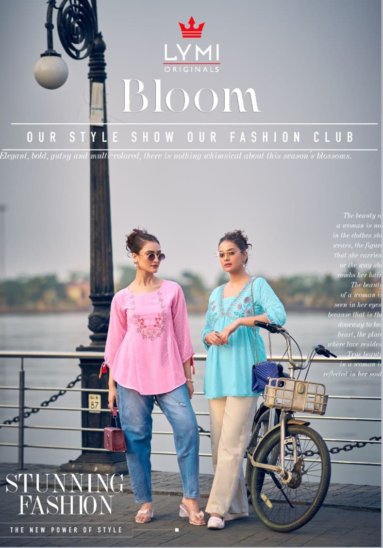 Lymi Bloom Fancy Work Ladies Top Collection