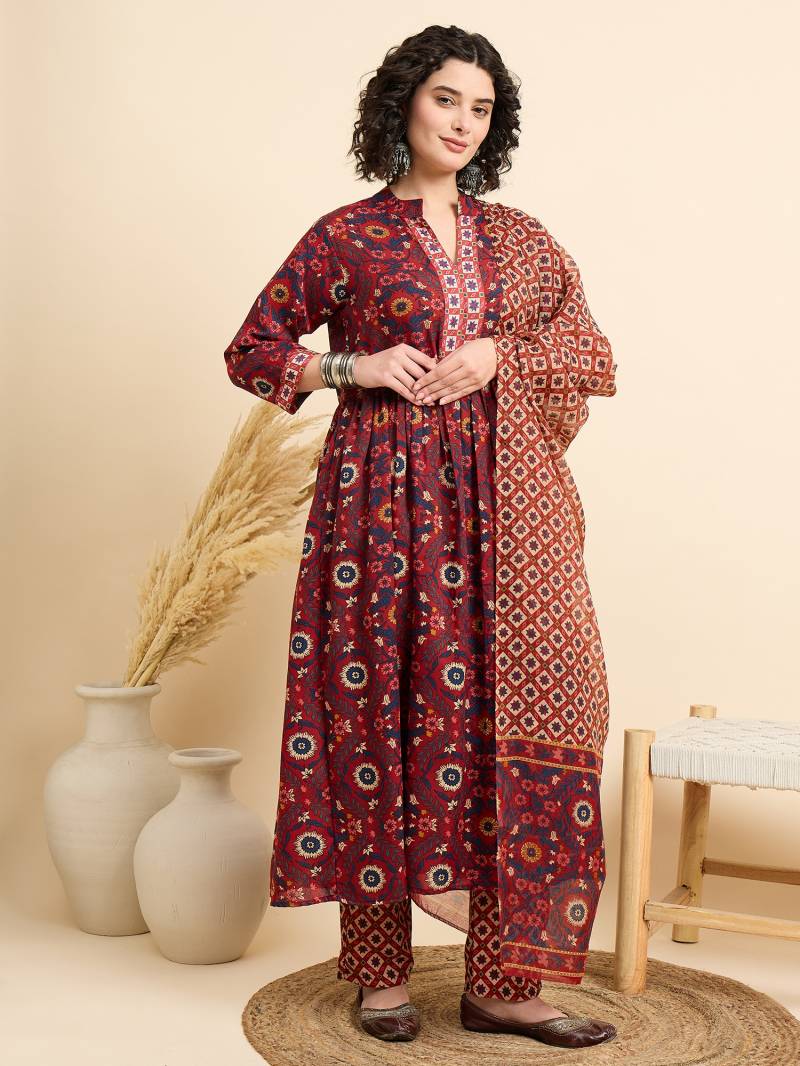 Dhruvi 280 Casual Wear Kurti Bottom With Dupatta