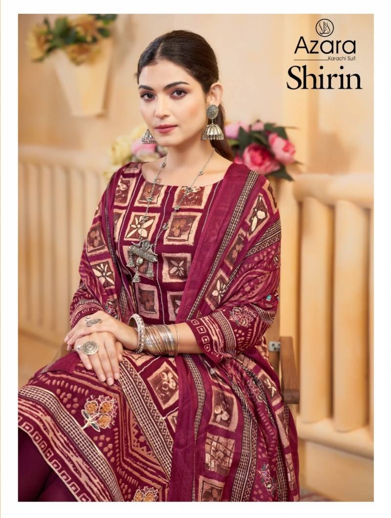 Radhika Azara Shirin Lawn Cotton Dress Material Collection