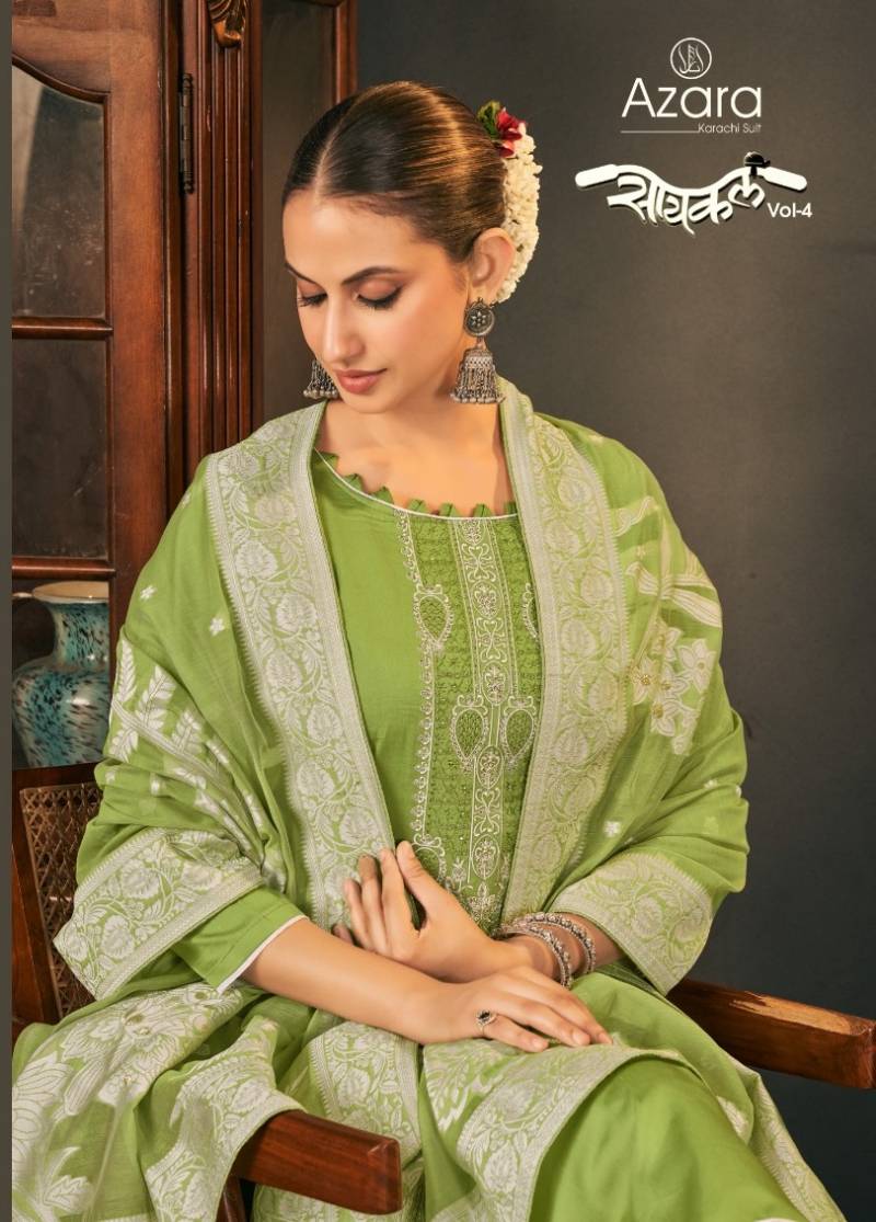 Radhika Azara Cycle Vol 4 Soft Cotton Dress Material Collection