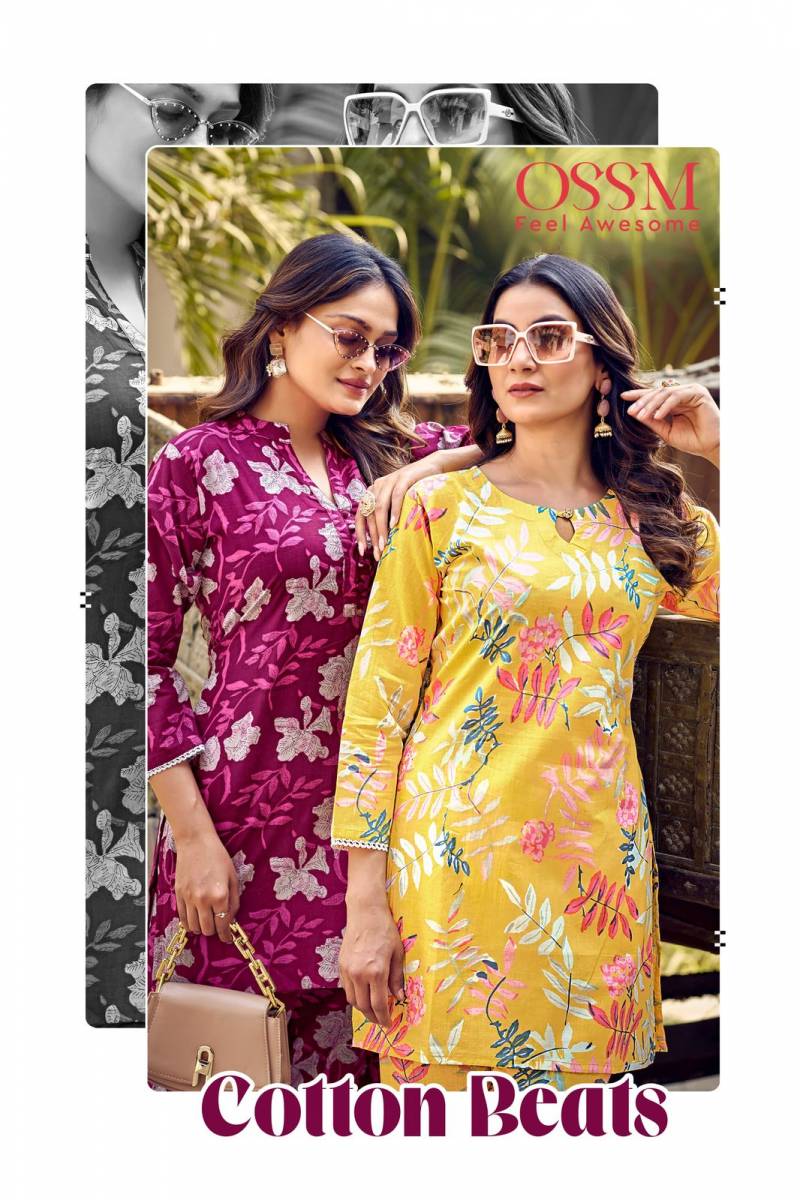 Ossm Cotton Beats Cotton Printed Co Ord Set Collection