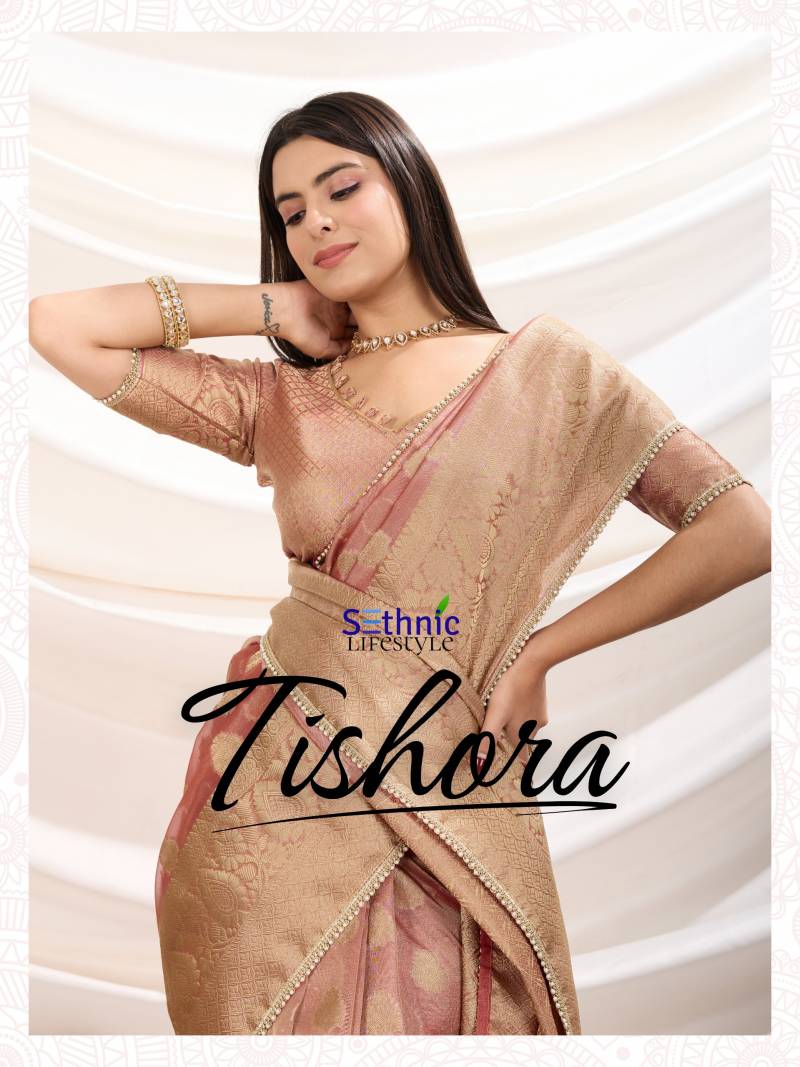 Sethnic Tishora Crush Tissue Silk Saree Collection