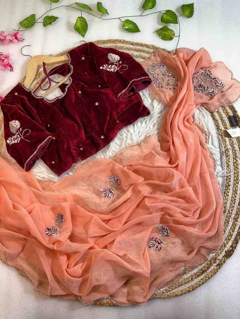 Kc 145 Shimmer Embroidered Designer Saree Collection