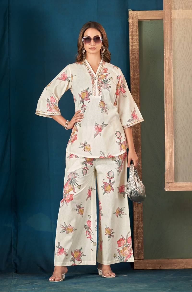 Ladies Flavour 3220 And 3221 Cotton Printed Fancy Co Ord Set