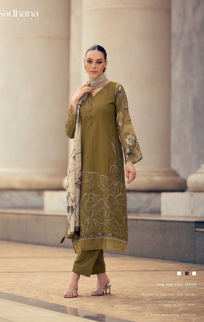 Sadhana Zayan Cotton Printed Dress Material Collection