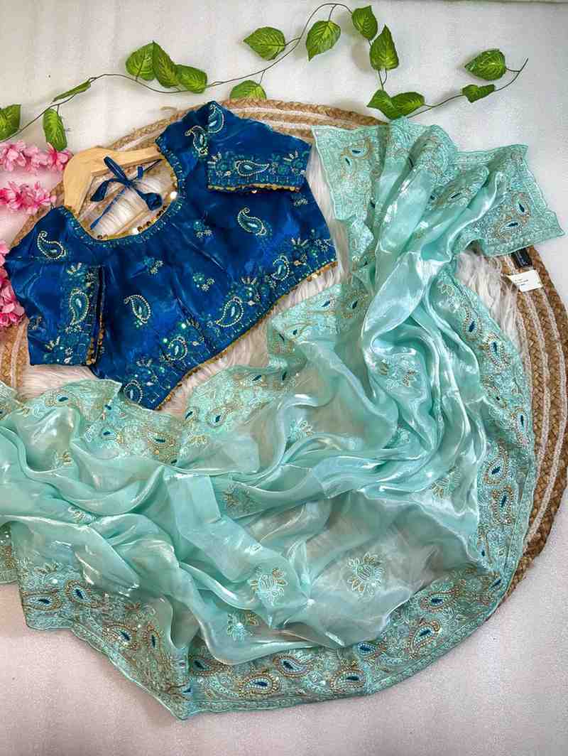 Kc 147 Zimmy Choo Embroidery Designer Saree Collection
