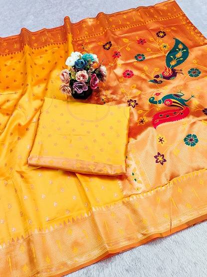 Meera 277 Designer Wear Paithani Silk Saree Collection