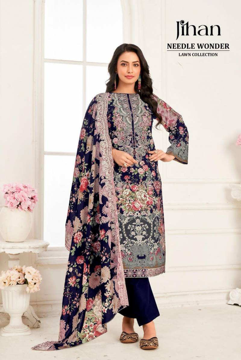 Jihan Needle Wonder 3446 Cotton Dress Material Collection