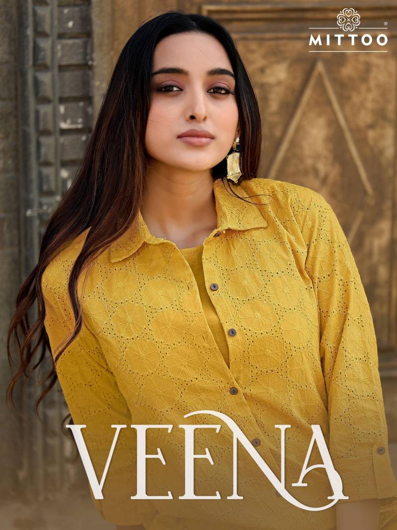 Mittoo Veena Schiffli Fancy Co Ord Set Collection