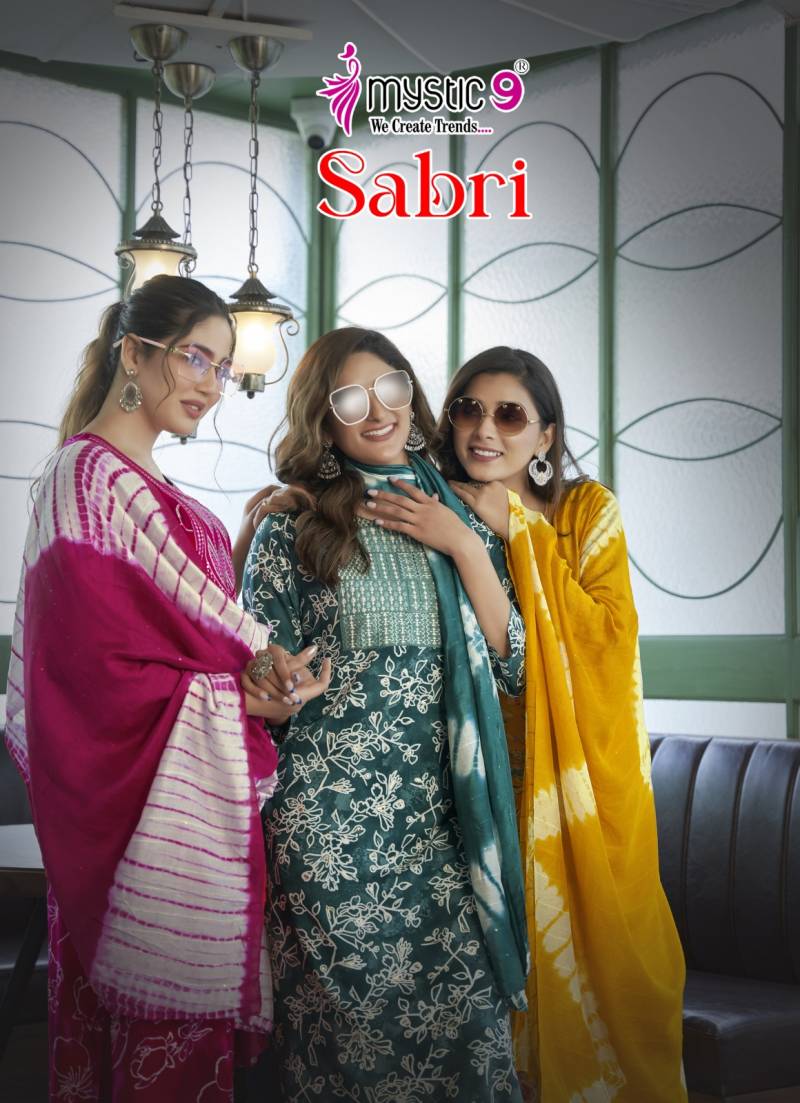 Mystic 9 Sabri Vol 5 Printed Kurti Bottom With Dupatta