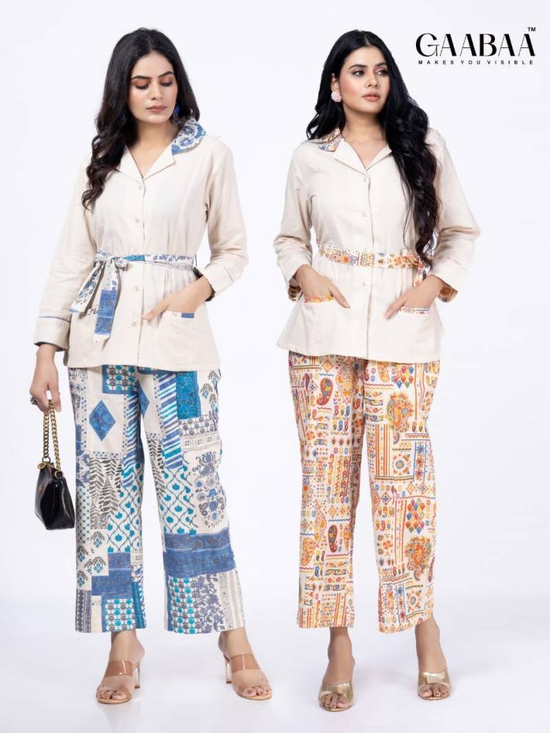 Gaabaa 897 Cotton Style Co Ord Set Collection