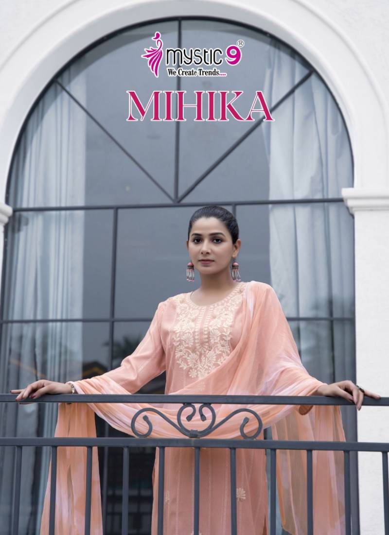 Mystic 9 Mihika Vol 2 Designer Kurti Bottom With Dupatta Collection