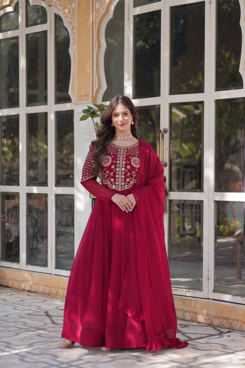 Luna Vol 33 Latest Designer Gown With Dupatta Collection