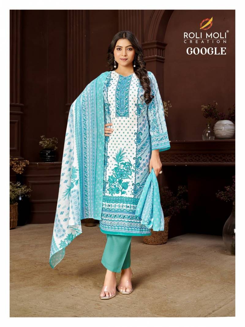 Roli Moli Google 1004 Printed Dress Material Collection