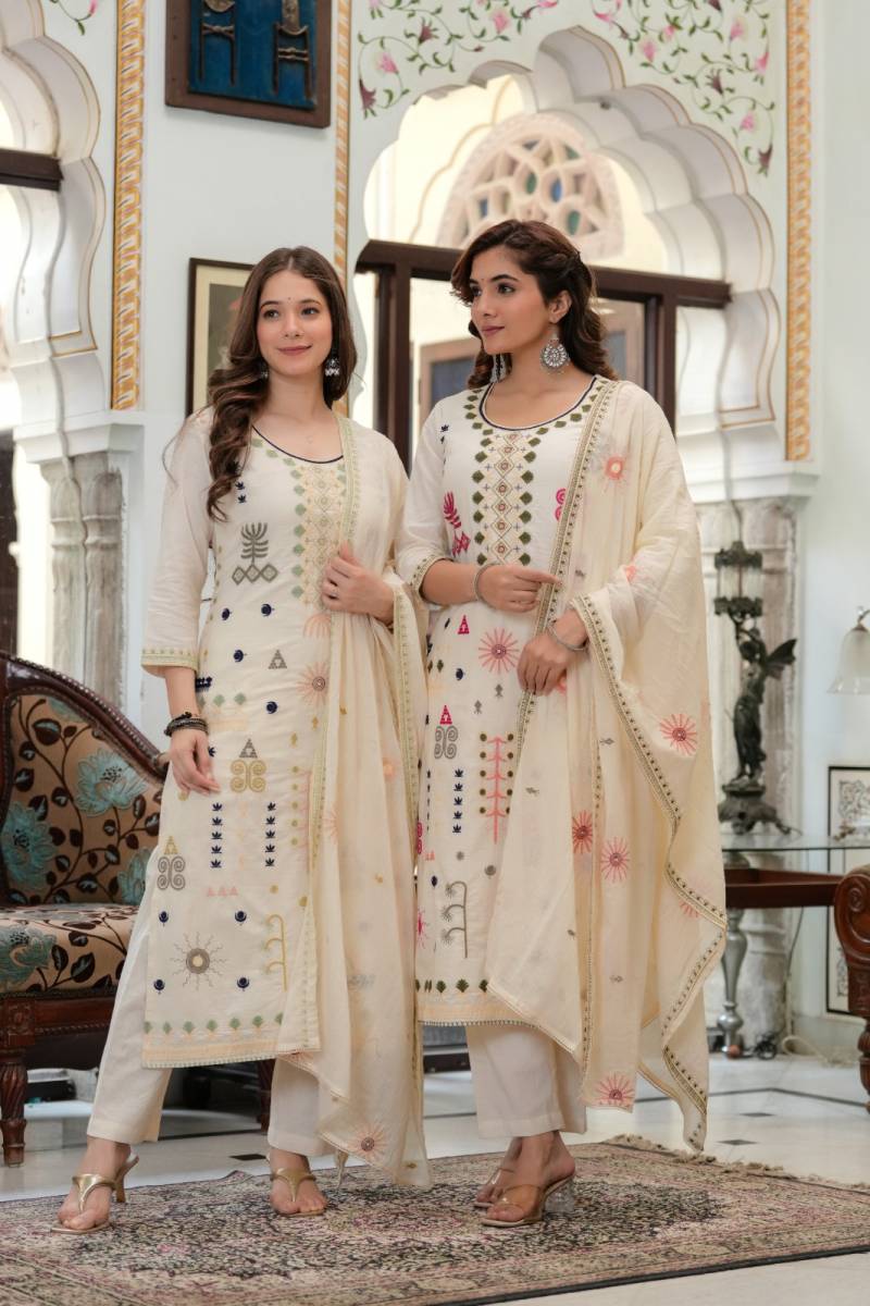 Tanyaa P 163 Cotton Kurti Bottom With Dupatta Collection