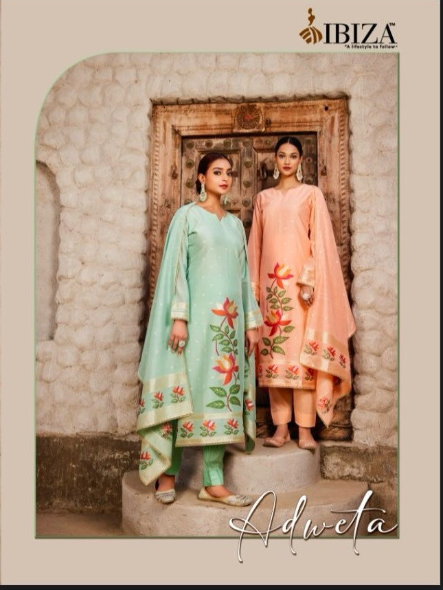Ibiza Adweta Moga Silk Designer Salwar Kameez Collection