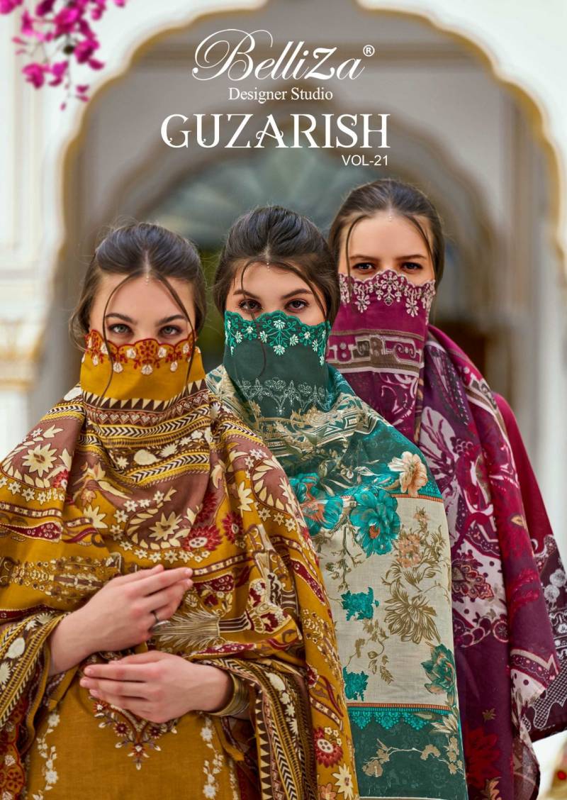 Belliza Guzarish Vol 21 Cotton Printed Dress Material
