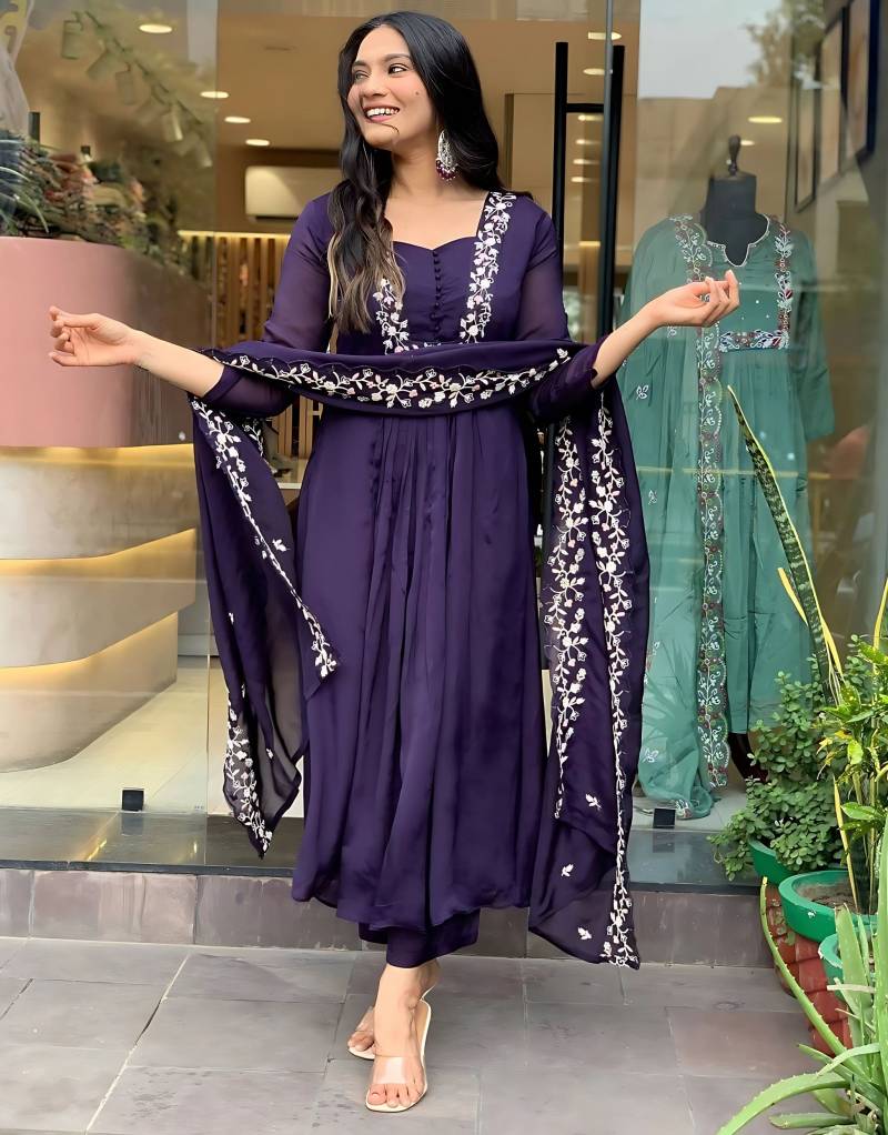 Khanak 1 Embroidery Kurti Bottom With Dupatta