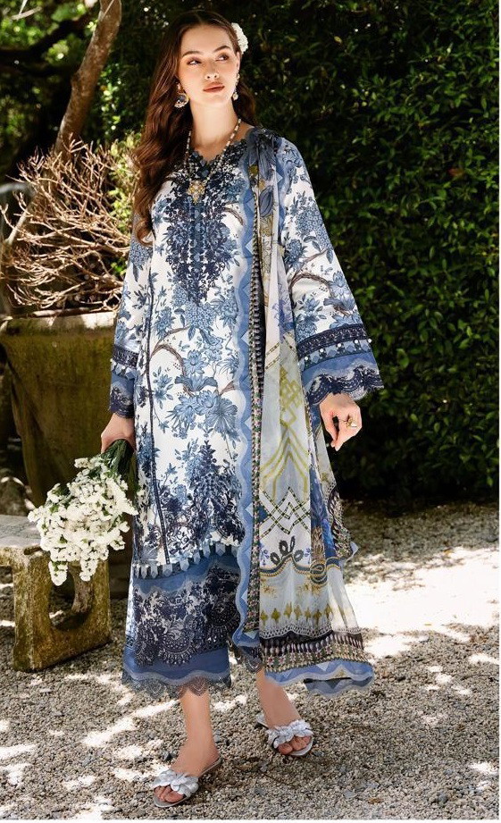 Alzohaib Az 1133 To 1142 Pakistani Suits Chiffon Dupatta