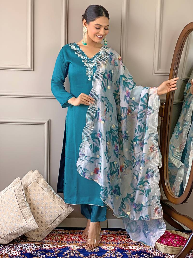Sku 468 Viscose Designer Kurti Bottom With Dupatta