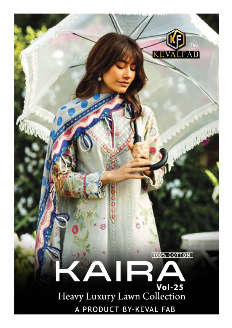 Keval Kaira Vol 25 Lawn Cotton Dress Material Collection