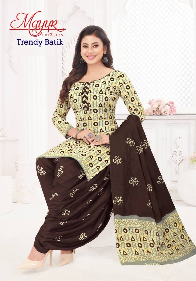 Mayur Trendy Batik Vol 7 Cotton Dress Material Collection