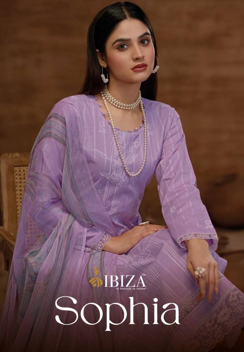 Ibiza Sophia Linen Printed Salwar Kameez Collection