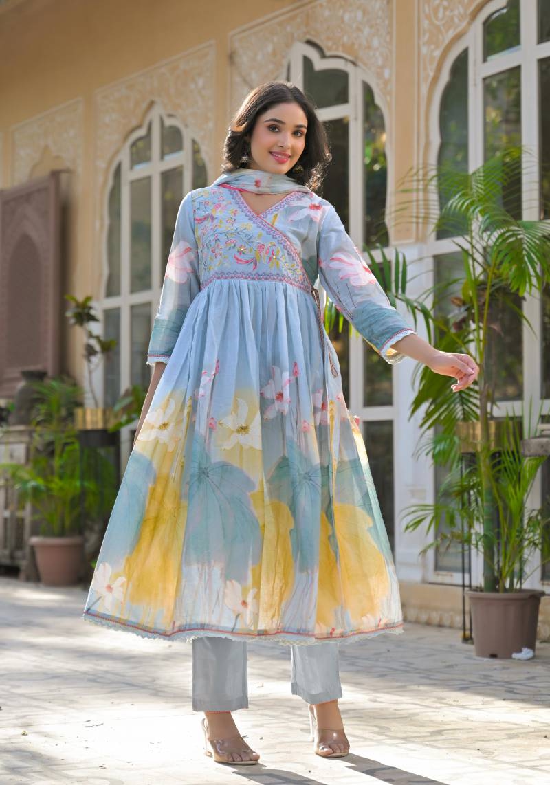 Tanyaa P 173 Mal Cotton Anarkali Kurti Sets Collection