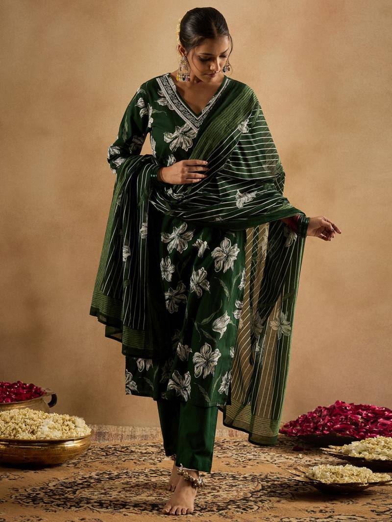 Indo Era 2546 Cotton Kurti Bottom With Dupatta Collection
