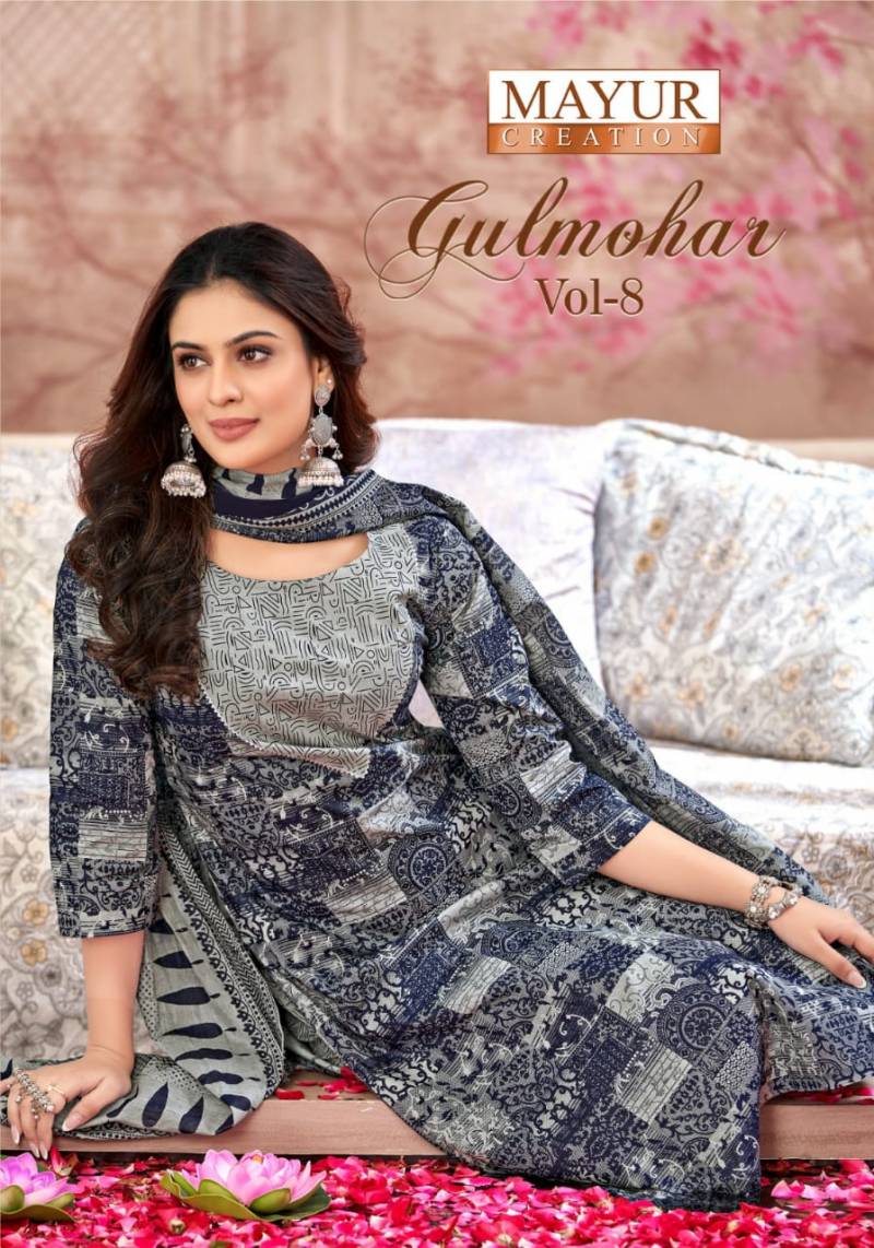 Mayur Gulmohar Vol 8 Printed Dress Material Collection