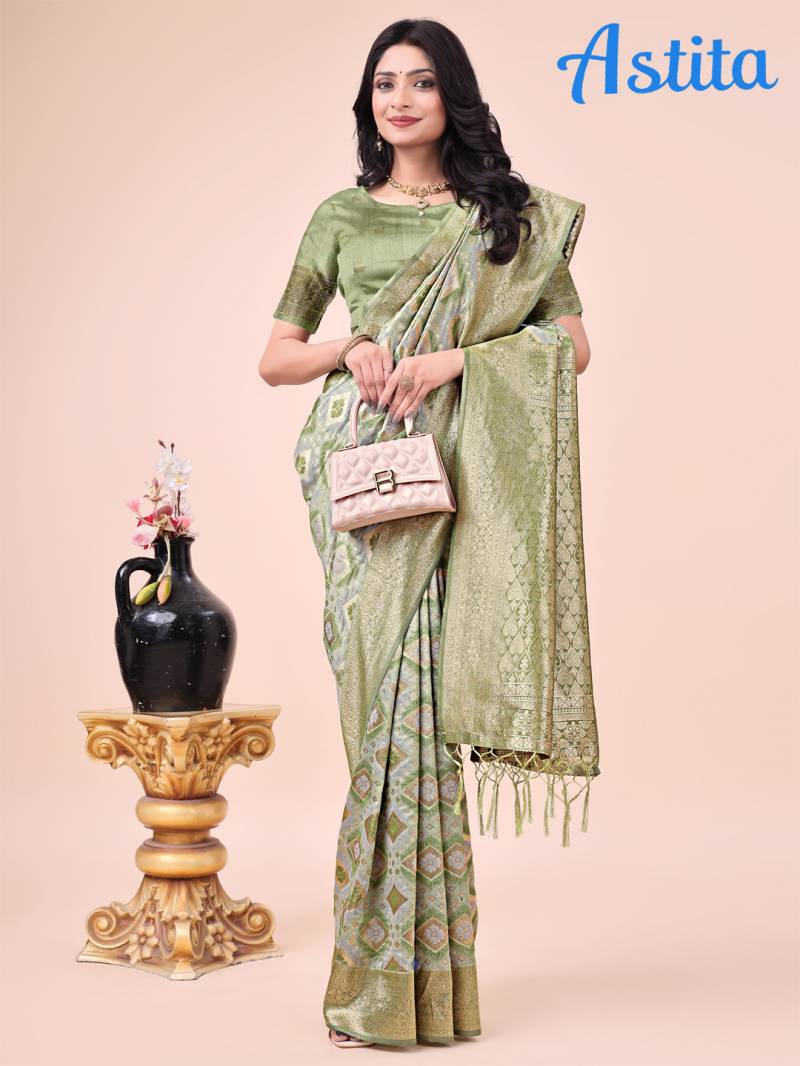 Ast Shubhangi Wedding Wear Fancy Cotton Saree Collection