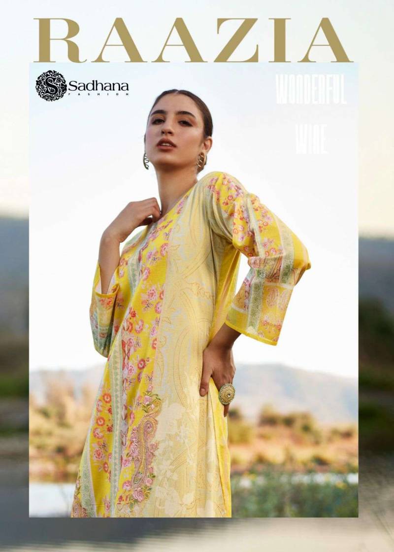 Sadhana Raazia Cotton Printed Dress Material Collection