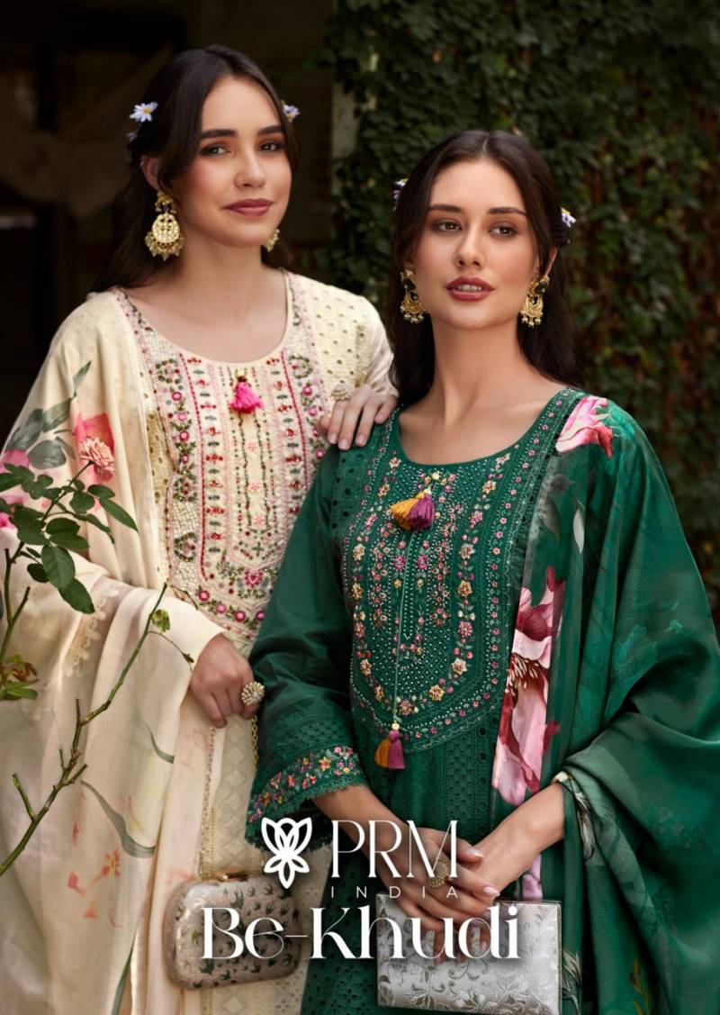 Prm Be Khudi Embroidered Kurti Pant With Dupatta Collection